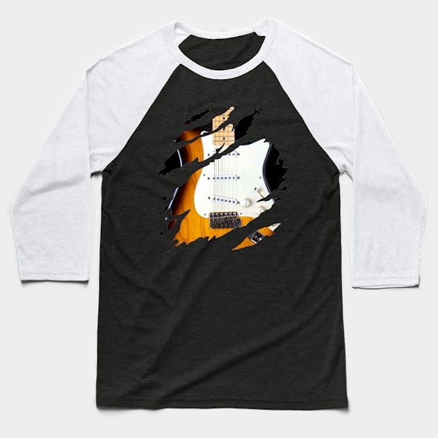 Stratocaster Soul Baseball T-Shirt by Flyingpanda